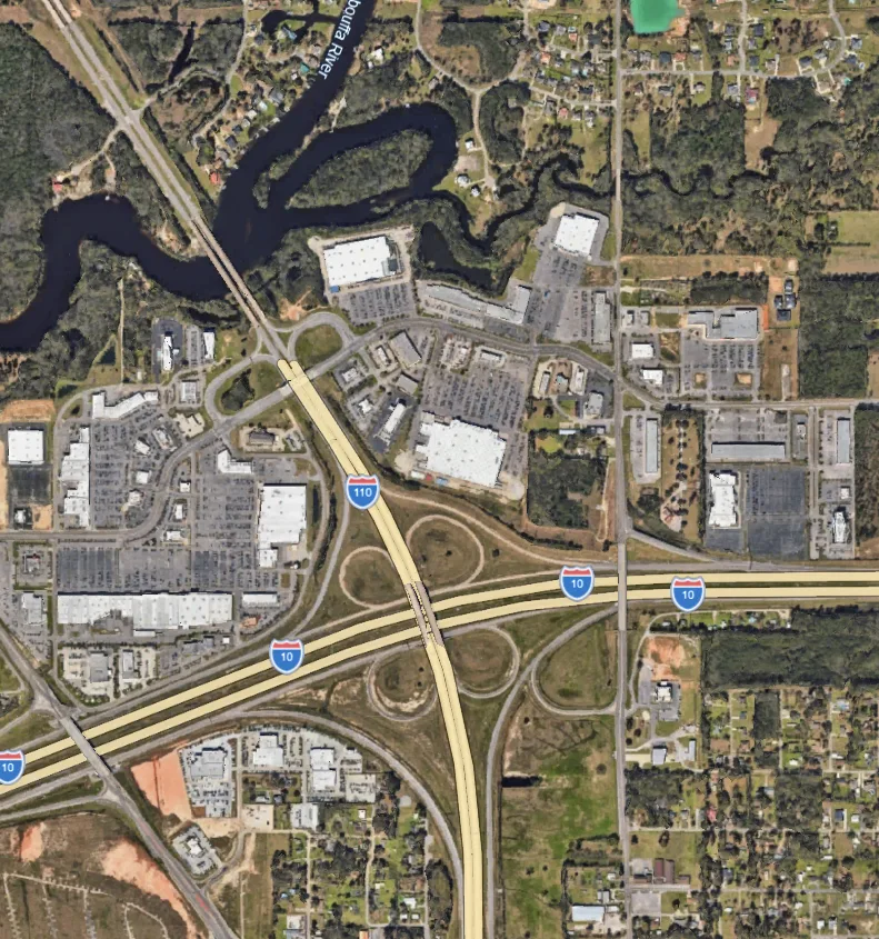 aerial view of diberville